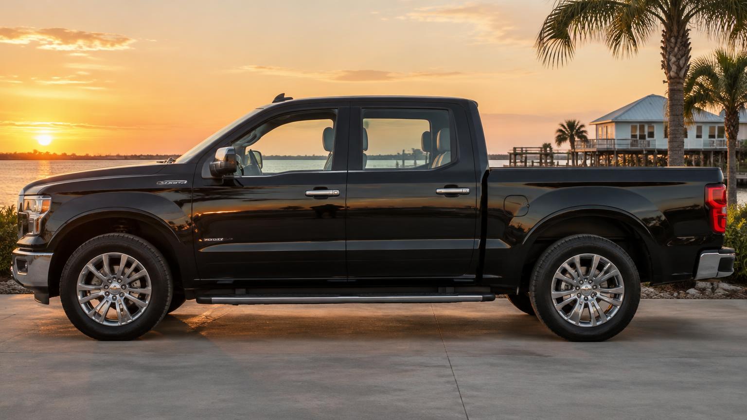 Pickup truck showing 20% ceramic tint